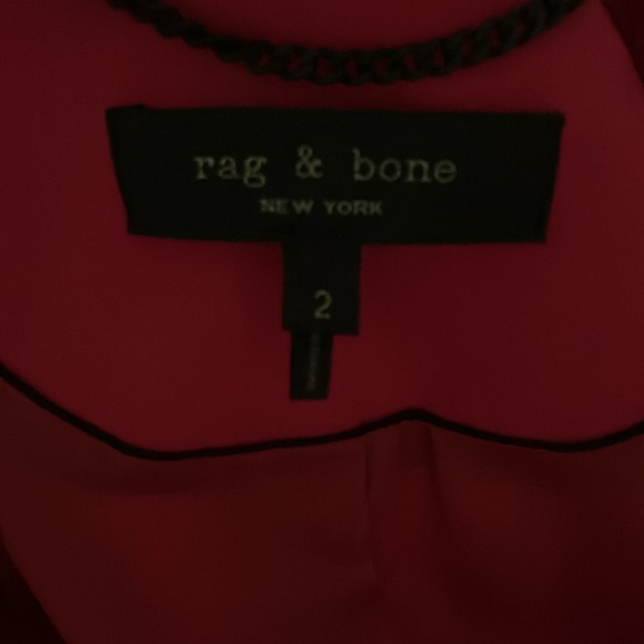 Rag and Bone Ridley Hot Pink Stretch Blazer - Picture 11 of 15